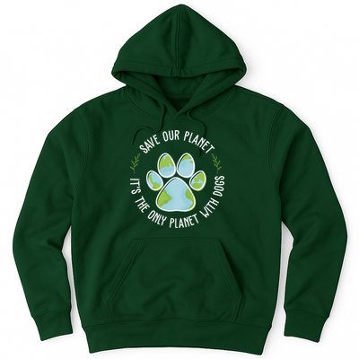 Save Our Planet It's The Only Planet With Dogs Earth Day Hoodie