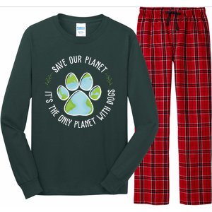 Save Our Planet It's The Only Planet With Dogs Earth Day Long Sleeve Pajama Set