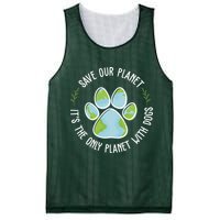 Save Our Planet It's The Only Planet With Dogs Earth Day Mesh Reversible Basketball Jersey Tank