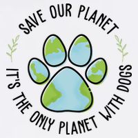 Save Our Planet It's The Only Planet With Dogs Earth Day Garment-Dyed Sweatshirt