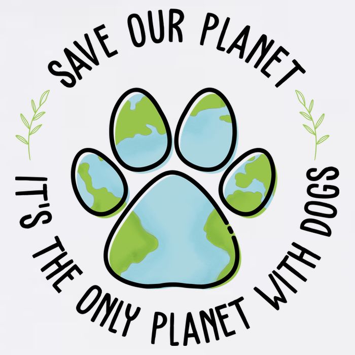 Save Our Planet It's The Only Planet With Dogs Earth Day Garment-Dyed Sweatshirt