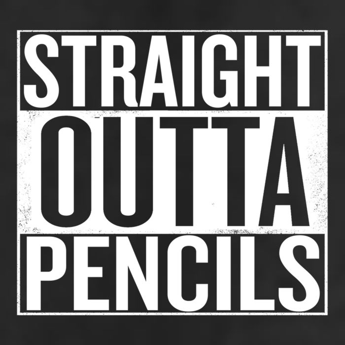 Straight Outta Pencils Gift 11oz C Handle Ceramic Mug