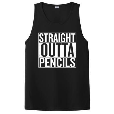 Straight Outta Pencils Gift PosiCharge Competitor Tank