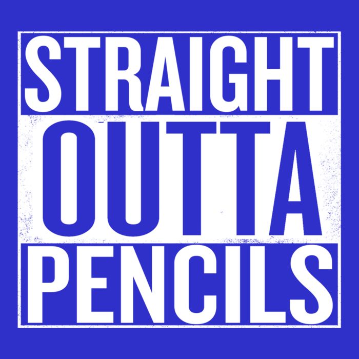 Straight Outta Pencils Gift Premium T-Shirt