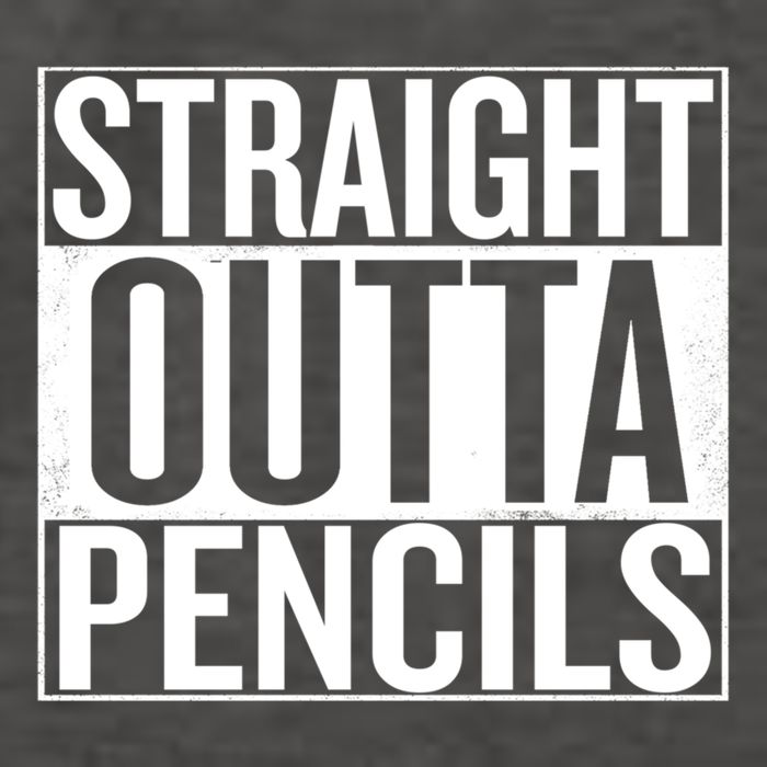 Straight Outta Pencils Gift Vector Backpack