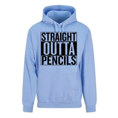 Straight Outta Pencils Gift Unisex Surf Hoodie