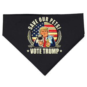 Save Our Pets Vote For Trump 2024 Trump Vance 2024 Election USA-Made Doggie Bandana