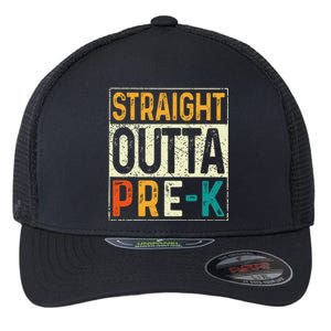 Straight Outta Pre K Preschool Graduation Gifts Flexfit Unipanel Trucker Cap