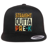 Straight Outta Pre K Preschool Graduation Gifts Flat Bill Trucker Hat