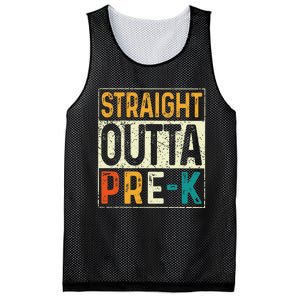 Straight Outta Pre K Preschool Graduation Gifts Mesh Reversible Basketball Jersey Tank