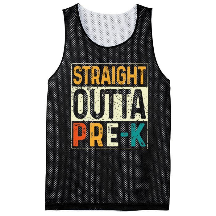 Straight Outta Pre K Preschool Graduation Gifts Mesh Reversible Basketball Jersey Tank