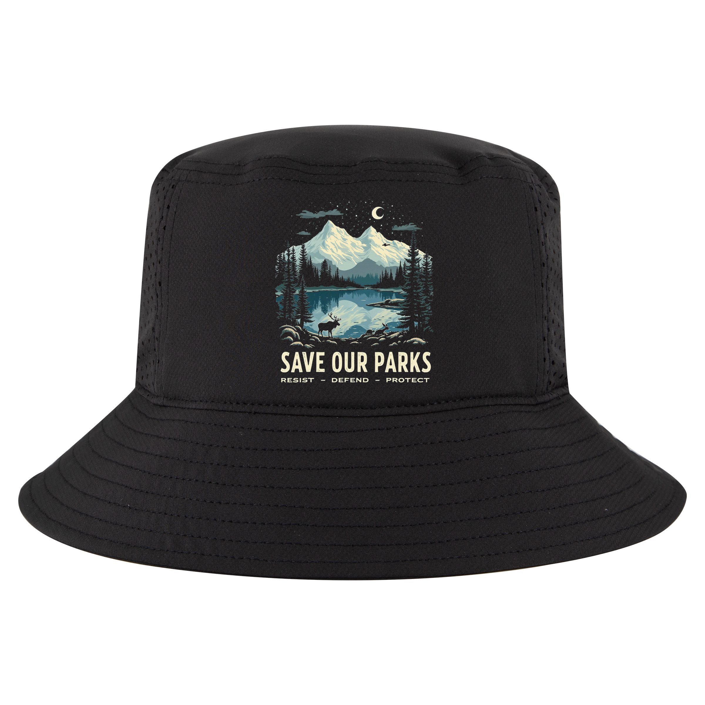 Save Our Parks Resist National Park Protect ALT US Nature Cool Comfort Performance Bucket Hat