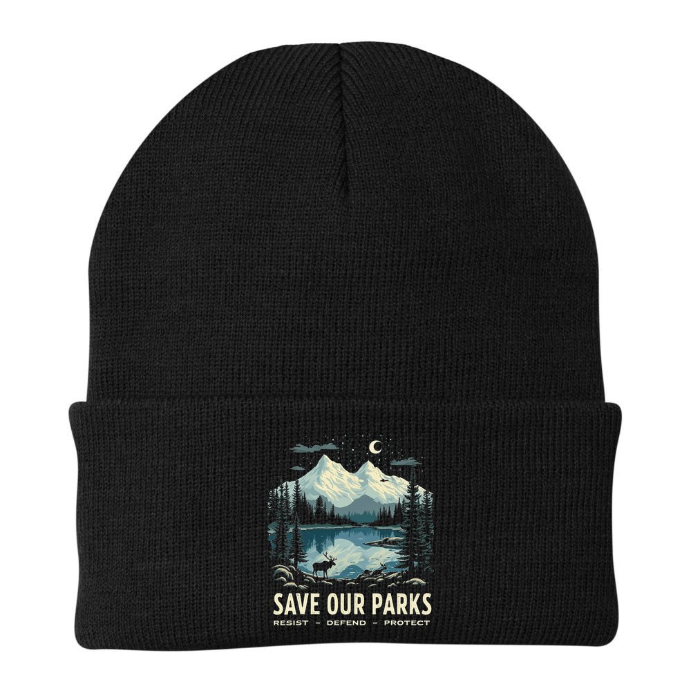 Save Our Parks Resist National Park Protect ALT US Nature Beanie