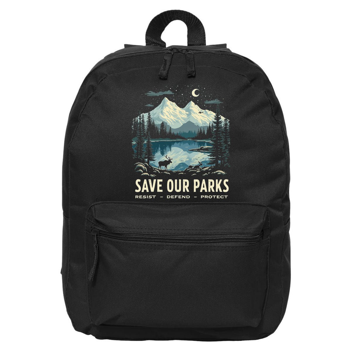 Save Our Parks Resist National Park Protect ALT US Nature 16 in Basic Backpack