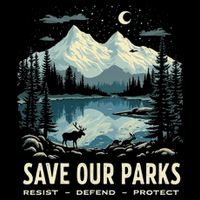Save Our Parks Resist National Park Protect ALT US Nature 16 in Basic Backpack