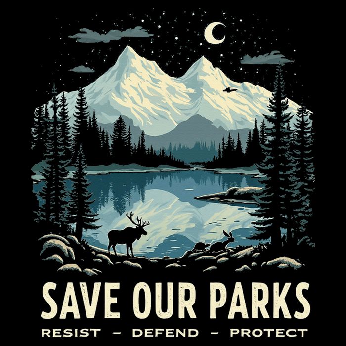 Save Our Parks Resist National Park Protect ALT US Nature 16 in Basic Backpack