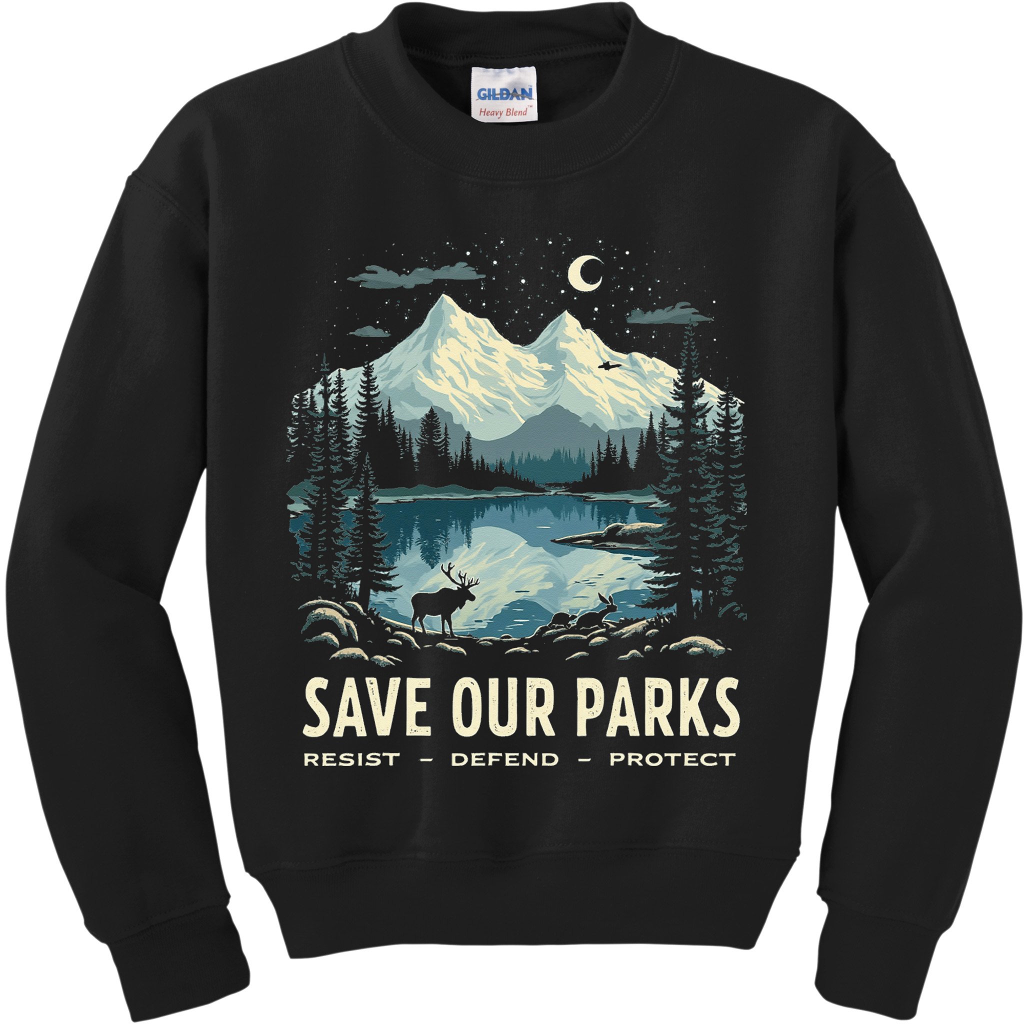 Save Our Parks Resist National Park Protect ALT US Nature Kids Sweatshirt