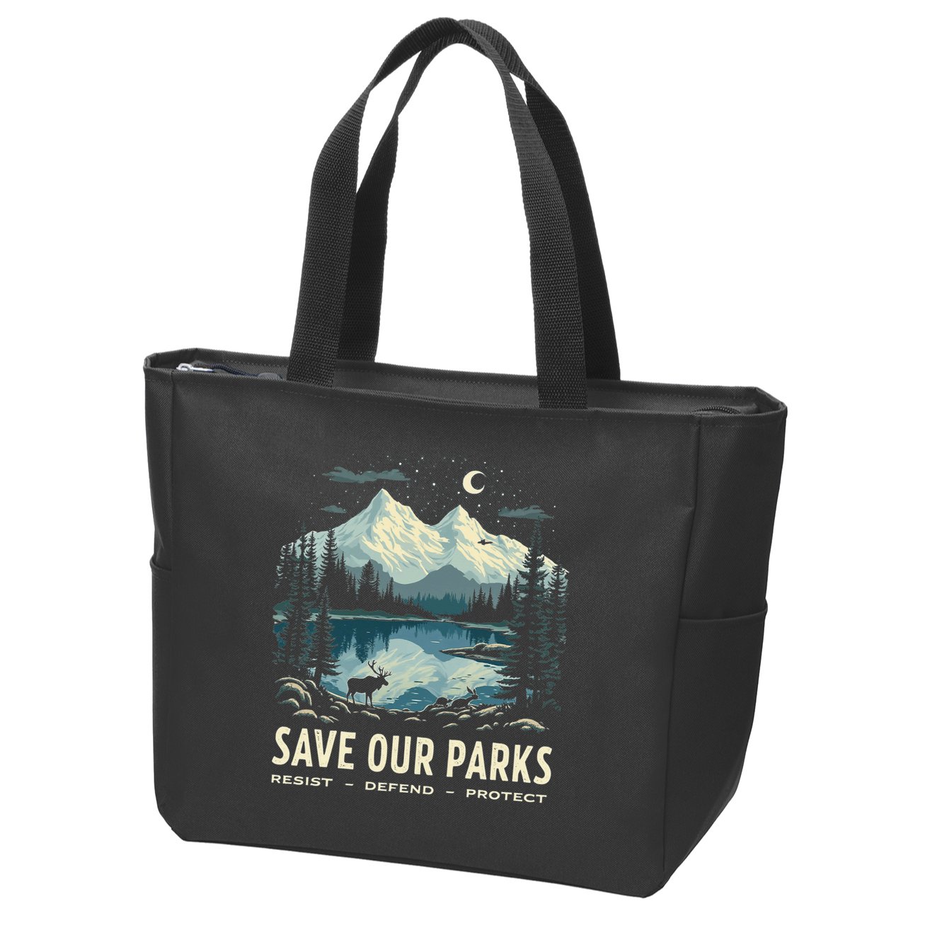 Save Our Parks Resist National Park Protect ALT US Nature Zip Tote Bag