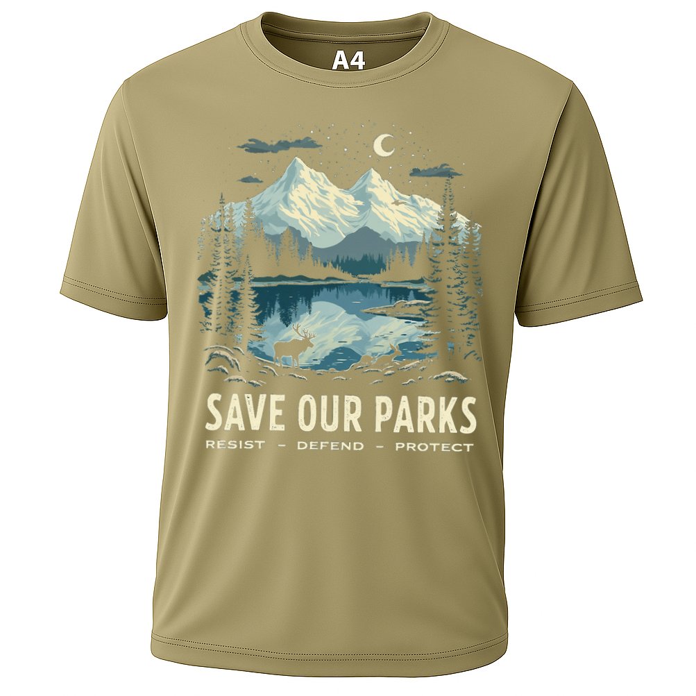 Save Our Parks Resist National Park Protect ALT US Nature Cooling Performance Crew T-Shirt