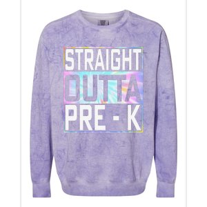 Straight Outta Pre K Preschool Graduation Gifts Colorblast Crewneck Sweatshirt