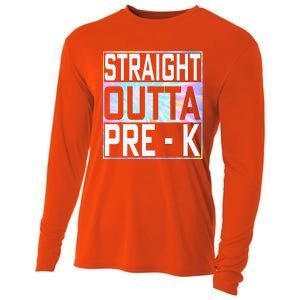 Straight Outta Pre K Preschool Graduation Gifts Cooling Performance Long Sleeve Crew