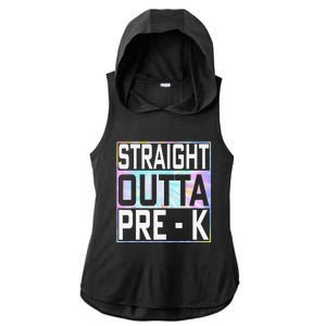 Straight Outta Pre K Preschool Graduation Gifts Ladies PosiCharge Tri-Blend Wicking Draft Hoodie Tank