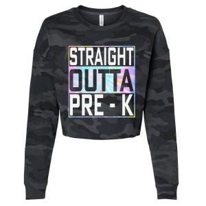 Straight Outta Pre K Preschool Graduation Gifts Cropped Pullover Crew