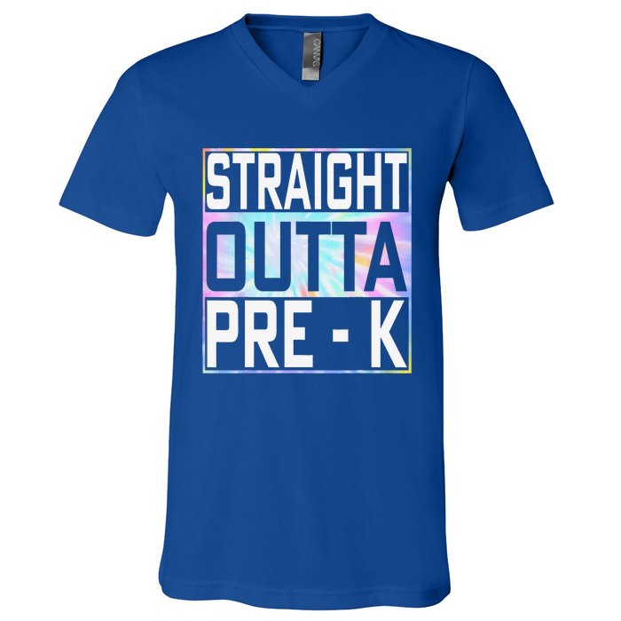 Straight Outta Pre K Preschool Graduation Gifts V-Neck T-Shirt