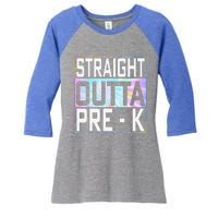 Straight Outta Pre K Preschool Graduation Gifts Women's Tri-Blend 3/4-Sleeve Raglan Shirt