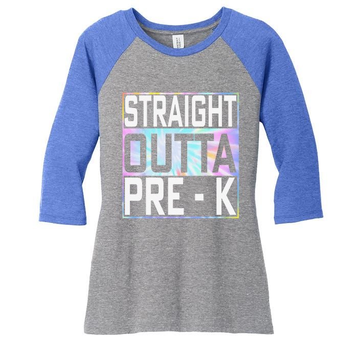 Straight Outta Pre K Preschool Graduation Gifts Women's Tri-Blend 3/4-Sleeve Raglan Shirt