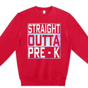 Straight Outta Pre K Preschool Graduation Gifts Premium Crewneck Sweatshirt