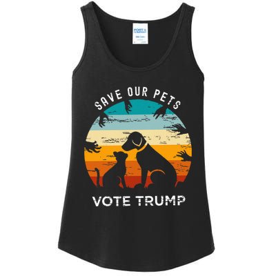 Save Our Pet Vote Trump 2024 Ladies Essential Tank