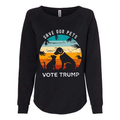 Save Our Pet Vote Trump 2024 Womens California Wash Sweatshirt