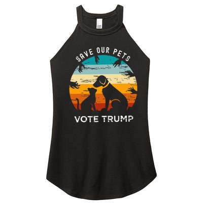 Save Our Pet Vote Trump 2024 Women’s Perfect Tri Rocker Tank