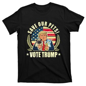 Save Our Pets Vote For Trump 2024 Trump Vance 2024 Election T-Shirt