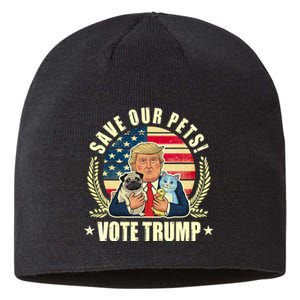 Save Our Pets Vote For Trump 2024 Trump Vance 2024 Election Sustainable Beanie