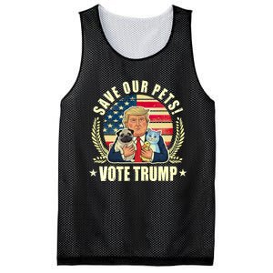 Save Our Pets Vote For Trump 2024 Trump Vance 2024 Election Mesh Reversible Basketball Jersey Tank