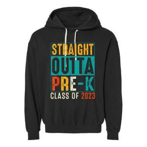 Straight Outta Pre K Preschool Graduation Gifts Garment-Dyed Fleece Hoodie