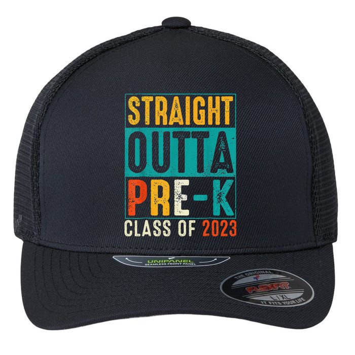 Straight Outta Pre K Preschool Graduation Gifts Flexfit Unipanel Trucker Cap