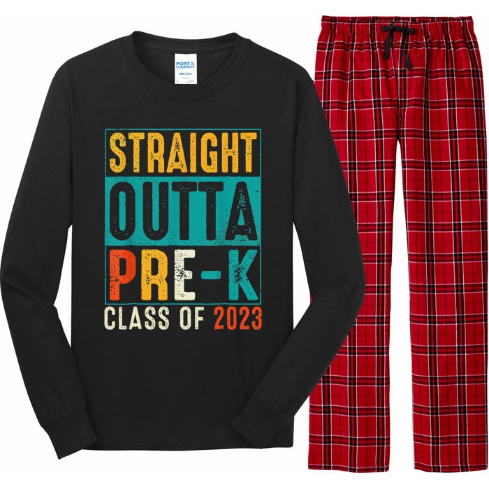 Straight Outta Pre K Preschool Graduation Gifts Long Sleeve Pajama Set