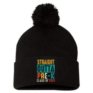 Straight Outta Pre K Preschool Graduation Gifts Pom Pom 12in Knit Beanie