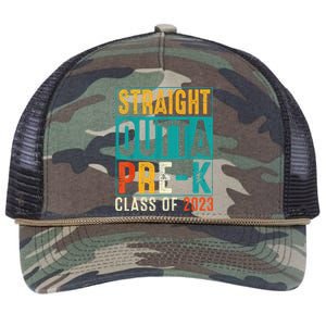 Straight Outta Pre K Preschool Graduation Gifts Retro Rope Trucker Hat Cap