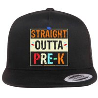 Straight Outta Pre K Preschool Graduation Gifts Flat Bill Trucker Hat