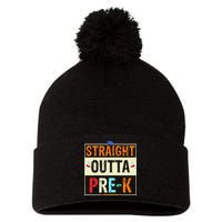 Straight Outta Pre K Preschool Graduation Gifts Pom Pom 12in Knit Beanie