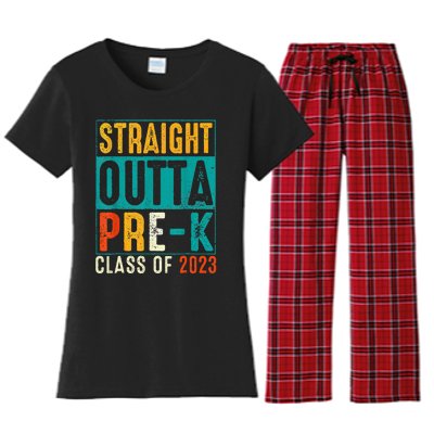 Straight Outta Pre K Preschool Graduation Gifts Women's Flannel Pajama Set