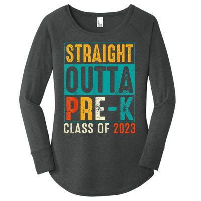 Straight Outta Pre K Preschool Graduation Gifts Women's Perfect Tri Tunic Long Sleeve Shirt