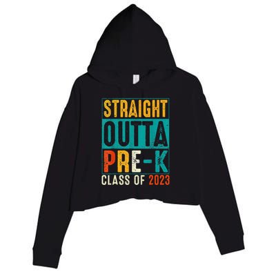 Straight Outta Pre K Preschool Graduation Gifts Crop Fleece Hoodie