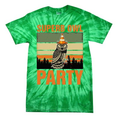 Superb Owl Party Tie-Dye T-Shirt