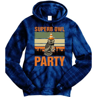 Superb Owl Party Tie Dye Hoodie