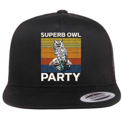 Superb Owl Party What We Do In The Shadows Owl Lover Flat Bill Trucker Hat